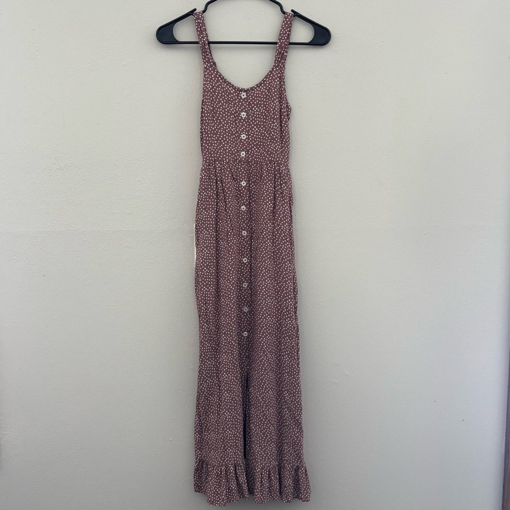 Sincerely Jules Mauve Polka Dot Maxi Dress